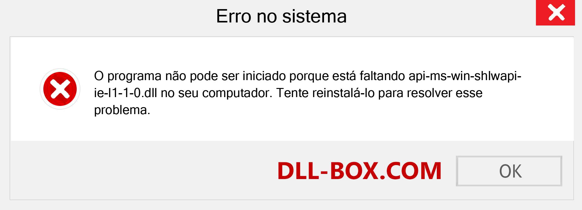 Arquivo api-ms-win-shlwapi-ie-l1-1-0.dll ausente ?. Download para Windows 7, 8, 10 - Correção de erro ausente api-ms-win-shlwapi-ie-l1-1-0 dll no Windows, fotos, imagens